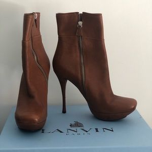Lanvin lambskin boots size 40.5